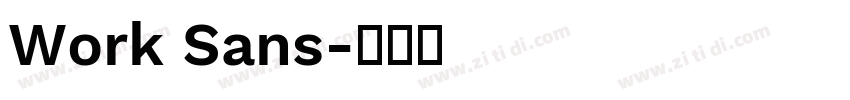 Work Sans字体转换